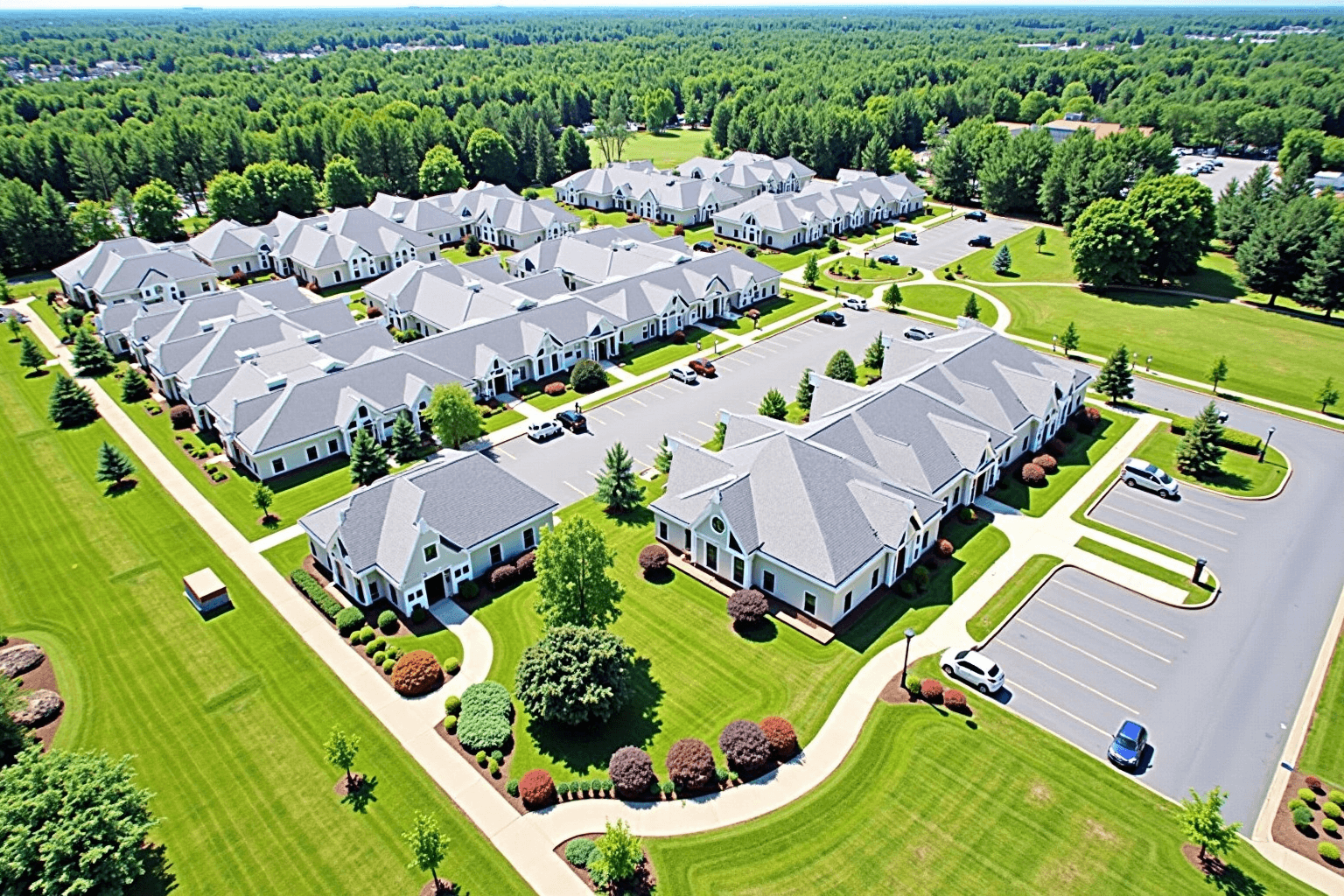 Commercial landscape property maintained by Absolute Landscaping